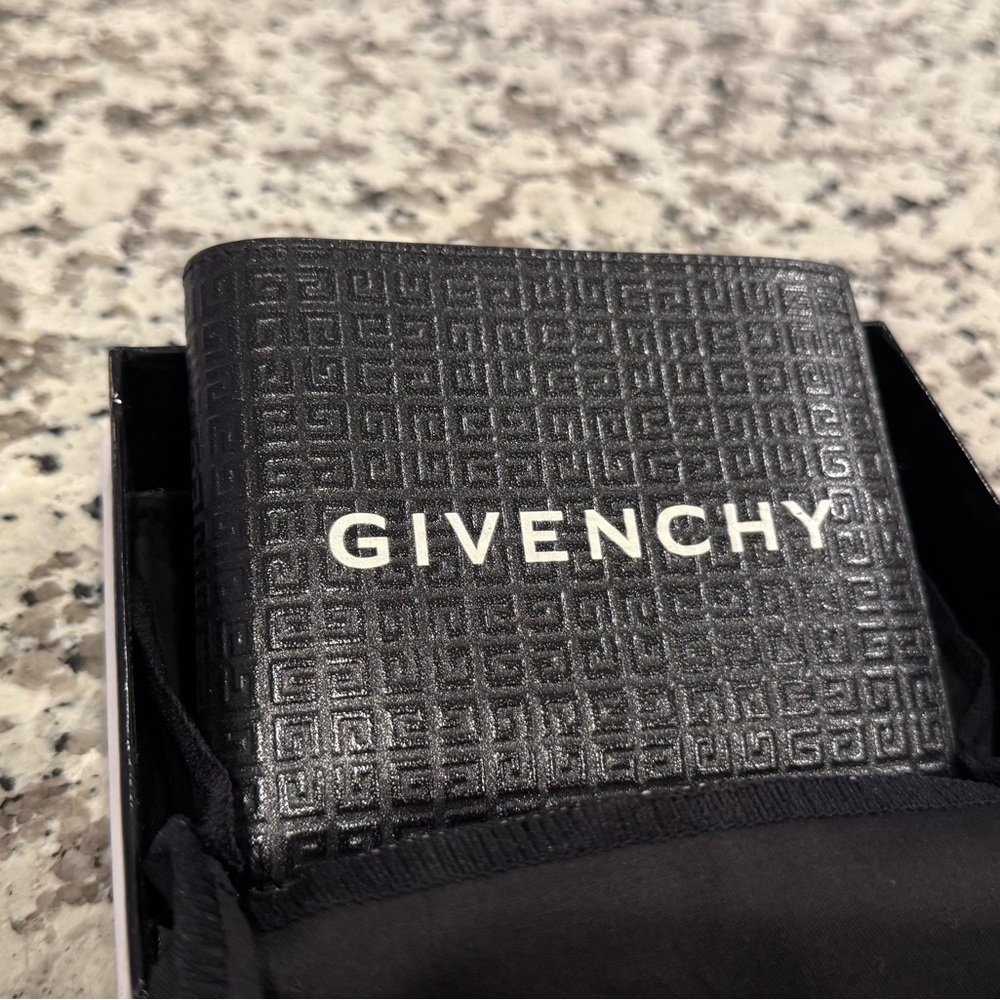 Givenchy Black Men's Leather Bifold Wallet